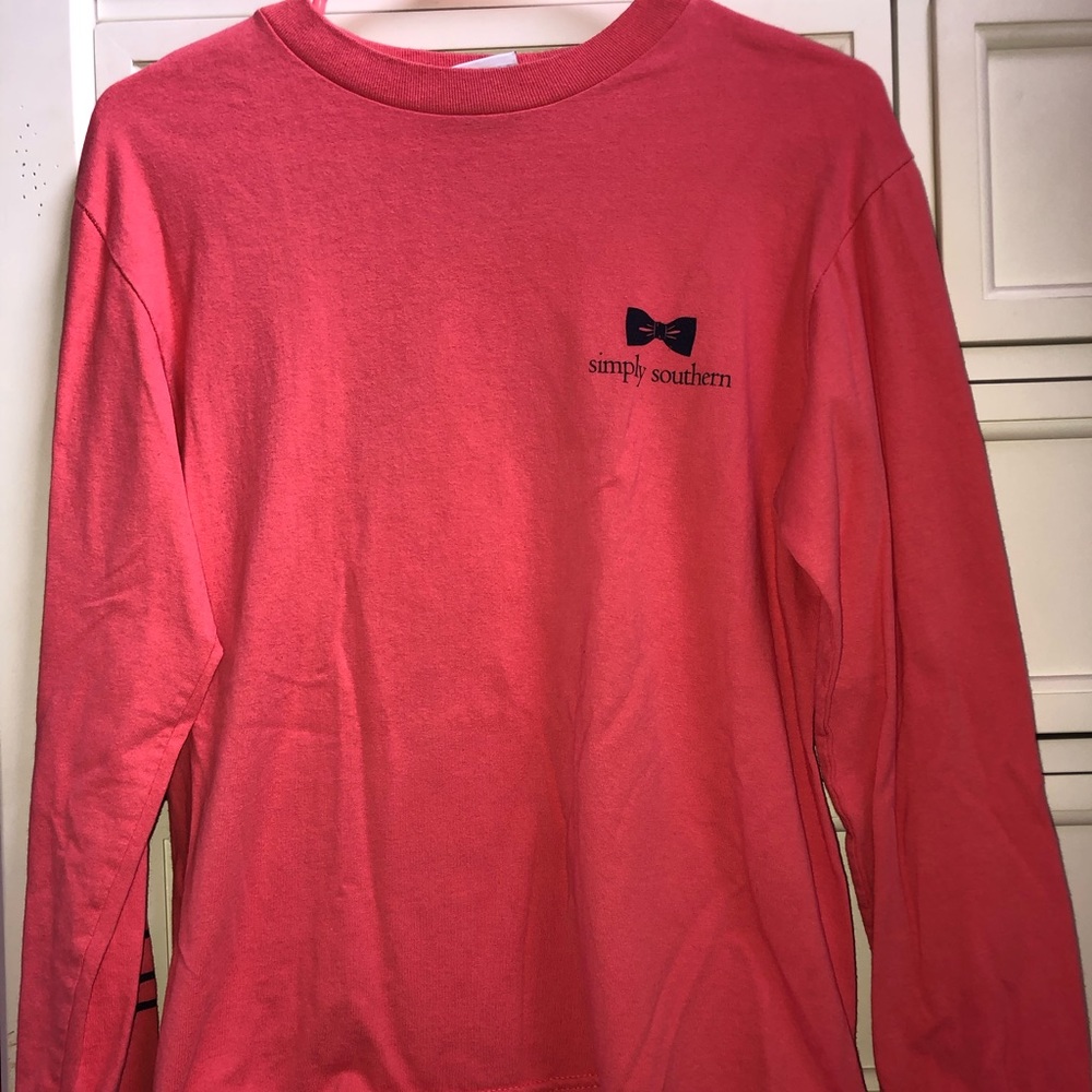 Coral Long Sleeve Simply Southern (S)